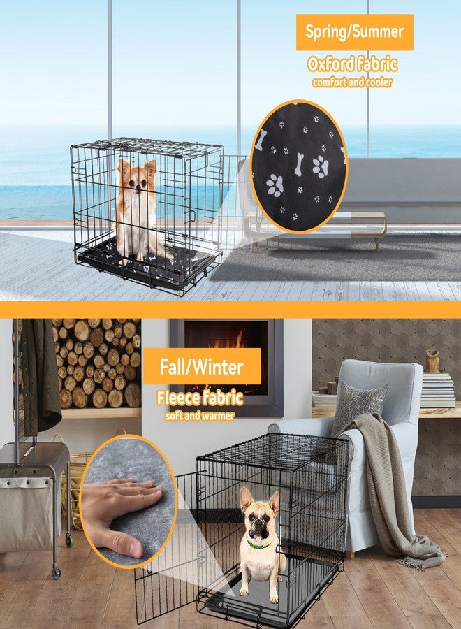 Klmnop Washable Dog Crate Pan Cover, Reversible Cool Side & Warm Side Dog Bed Liner for 36 Inch Pet Cage, Pan Cover Only(Grey) - Image 4